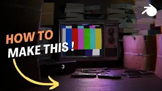 Retro gaming setup render in Blender | Breakdown
