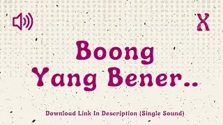 Boong Yang Bener.. - Sound Effect Indonesia