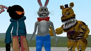 MR. HOPP VS FNF VS FNAF! Garry's Mod [Mr Hopp's Playhouse Friday Night Funkin Five Nights at Freddy]
