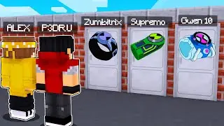NÃO ESCOLHA A PORTA ERRADA DOS NOVOS OMNITRIX DO BEN 10 NO MINECRAFT! ‹‹ P3DRU ››