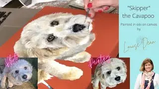 How to paint a dog's portrait / Oil Painting Demo