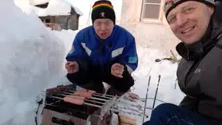 Электрический переворачиватель для шашлыка Шашлык Шашлык на мангале Жарим шашлык Самоделка