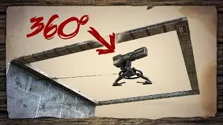 Floating Turrets on Giant Hatchframes | ARK