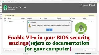 Enable VT-x in your BIOS security settings(refers to documentation for your computer)