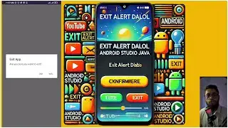 Exit alert dialog android studio java | the cracker