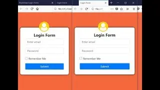 Bootstrap 4 - Create responsive login form using Bootstrap 4