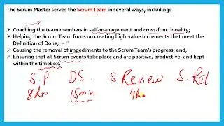 What are the responsibilities of Scrum Master in Scrum?
