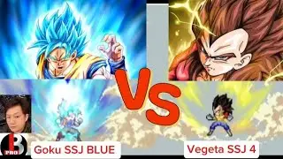 Goku SSJ Blue VS Vegeta SSJ 4 #dragonball #pixelart #pixelgame #2025