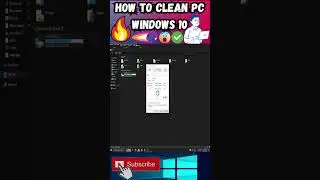 How to Clean PC Windows 10 #shorts