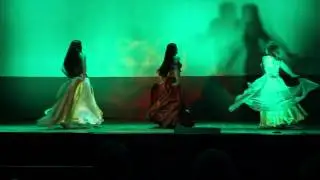 Восточный танец с шалями