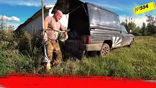 Наш день в деревне. Привезли зерно на уазике. Накосили травы и многое другое. Омск Москаленки.