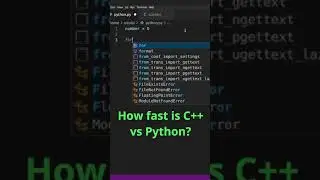 C vs Python Speed Test 