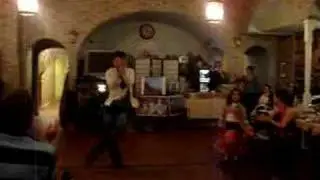 GEORGIAN DANCE BAGDADURI IN RESTAURANT TBILISURI QARVASLA.NJ