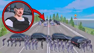 БРИГАДА НАПАЛА НА КОРТЕЖ ЛУКАШЕНКО🔥 В GTA CRMP