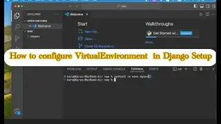 How to configure VirtualEnvironment in vsCode for Django setup-macOS