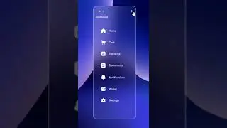 Responsive Menu Slider design in Figma