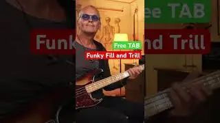 Funky fill, trills and open string doubling bass groove - FREE PDF 