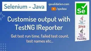 Customise output with TestNG IReporter listener