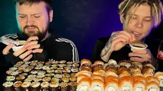 ДЕШЕВЫЕ vs ДОРОГИЕ Роллы Мукбанг🍣