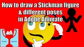 How to draw a Stickman figure for animation and  different poses