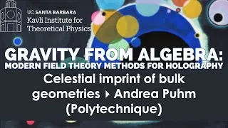 Celestial imprint of bulk geometries  ▸  Andrea Puhm (Polytechnique)