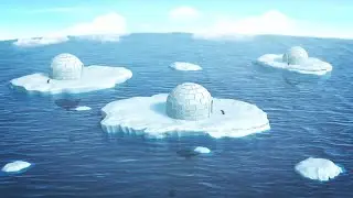 Architect's floating igloos would protect penguins and cool sea ice