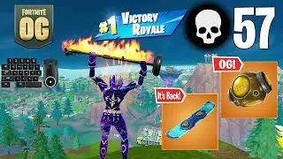 57 Elimination Solo Squads *WORLD RECORD* Win Full Gameplay (Fortnite OG)