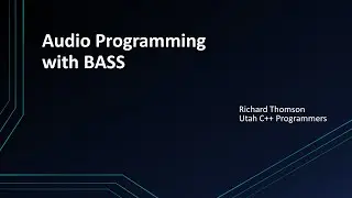 Audio Programming with BASS