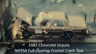 1982 Chevrolet Impala NHTSA Full-Overlap Frontal Crash Test