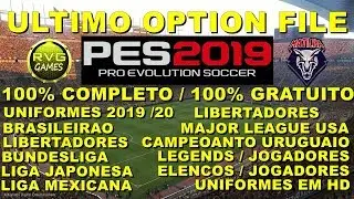 OPTION FILE KITS 2019/2020 / COMPLETO / ATUALIZADO / ULTIMO DE PES2019