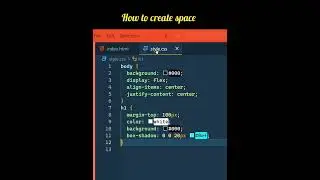 how to create space in html&css?how to create space using padding?