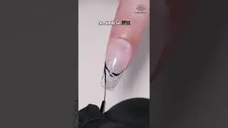 French Zebra Ombre Glitters Nails| BORN PRETTY
