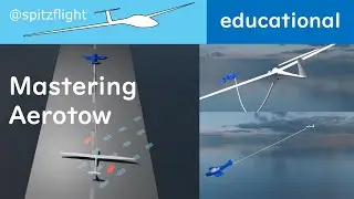 Aerotow mastering - Animation, real flight examples and explanations (for Austria).