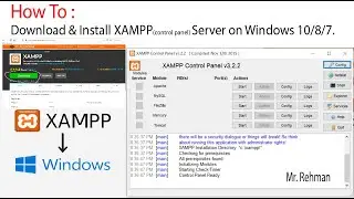 Free Download And Install XAMPP CPanel on Windows 10/8/7 | Latest Method 2020 |