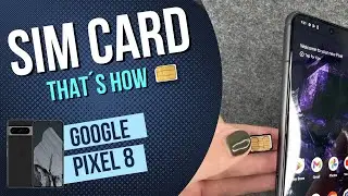 Google Pixel 8 - How to insert a SIM card • 📲 • 📶 • ✅ • | Tutorial
