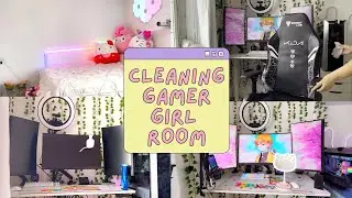 Cleaning Gamer Girl Room | Kawaii Gaming Set Up