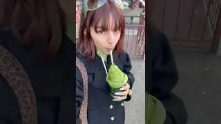 Trying The Viral Matcha Float! 