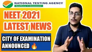 Neet 2021 Latest News Today | City of Examination Announced 🔥 | Neet 2021 Centre date