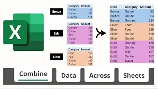 Consolidate multiple sheets - similar or unclean data - Power Query Sections