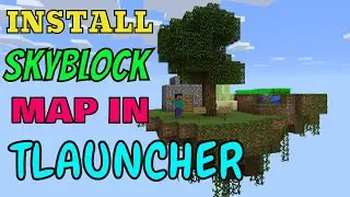 How To Install Skyblock in Tlauncher 2021 || Skyblock map for Tlauncher Minecraft 1.16.5