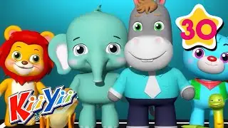 Animal Sounds | Kids Learning Videos | ABCs and 123s | KiiYii | Nursery Rhymes & Kids Songs