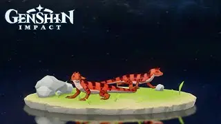 Red Horned Lizard Location Genshin Impact | Fast guide