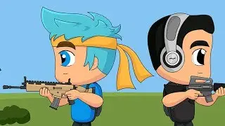 When Ninja & Dr Lupo play Fortnite (Animation)