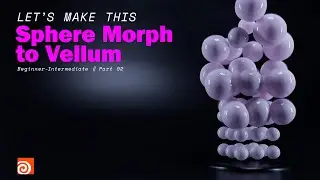 Houdini: Sphere Morph to Vellum  - Part 002 - Vellum Setup