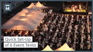 Folding tents for a perfect event – only 35 minutes! Dine, Wine & Music | Mastertent®