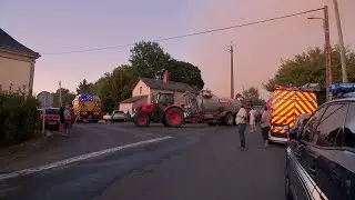 Incendie de la forêt du Pugle, autour de Clefs Val d’Anjou (Maine-et-Loire)