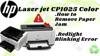 How to clear paper jam for hp laser jet cp1025 color printer