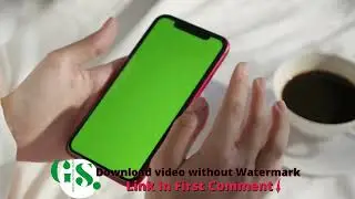 Holding mobile Green Screen Video
