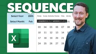 How to Make a Calendar in Excel Using Sequence