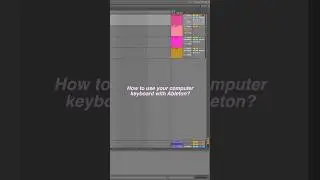 How to use your computer keyboard as MIDI in Ableton? #ableton #midi #midikeyboard #abletontutorial